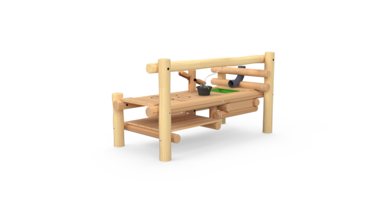 Achterzijde Eco-Play Robinia Buitenkeuken