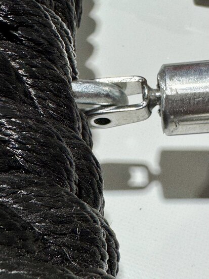 Detail aansluiting Binnennet Zwart voor Nestschommel Eco-Design Openbaar &Oslash;120cm