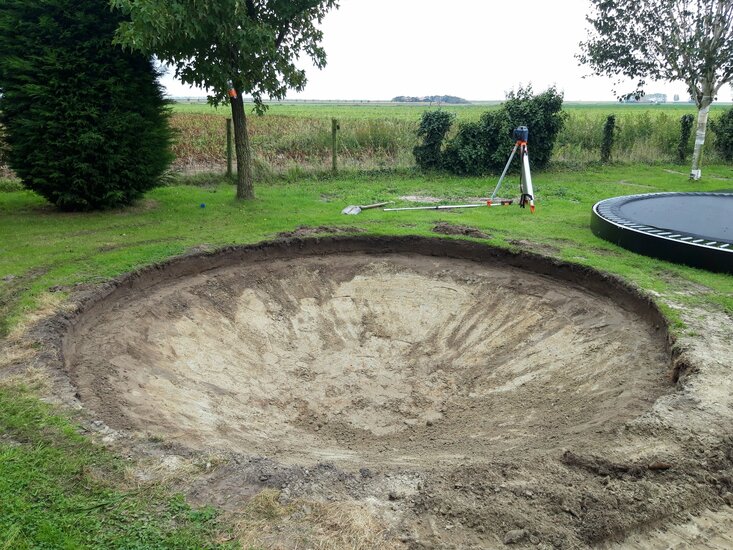 gat voor ingraven trampoline