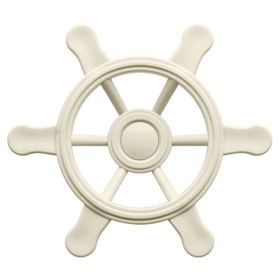 Piratenstuur Klein Pastel Wit met bevestigingsmateriaal