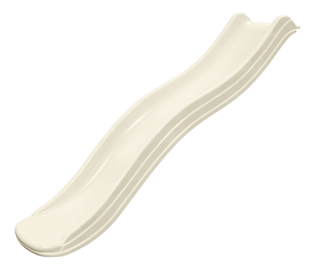 pastel witte glijbaan van Houten speeltoestel Irma met Pastel Witte Glijbaan