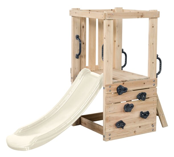 speeltoren met Losse glijbaan *Pastel Wit** 120 cm voor Platformhoogte 60 cm
