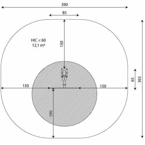 Vrije ruimte/val zone Outdoor Fitness Flex Wheel 