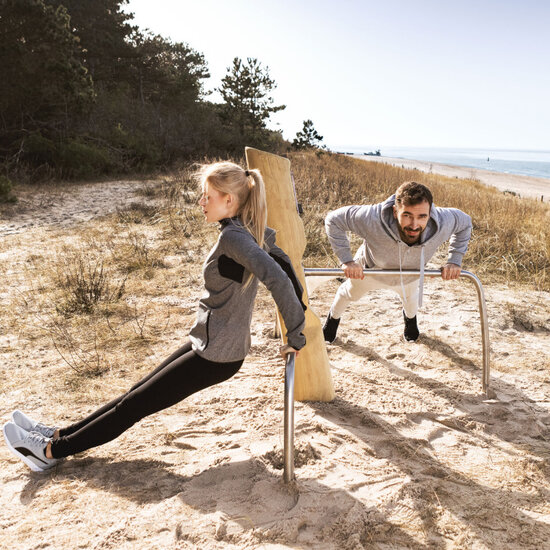 Sfeerfoto Robinia Outdoor Fitness Push-Up Bars