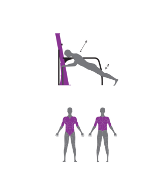 Trainen van spieren op het Robinia Outdoor Fitness Push-Up Bars