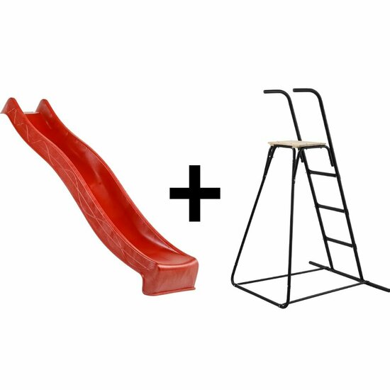 glijbaan + ladder 
