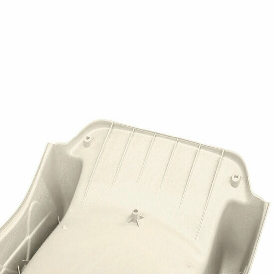 wateraansluiting van Vrijstaande Ladder Zwart inclusief Rex Glijbaan Pastel Wit Platformhoogte 120 cm