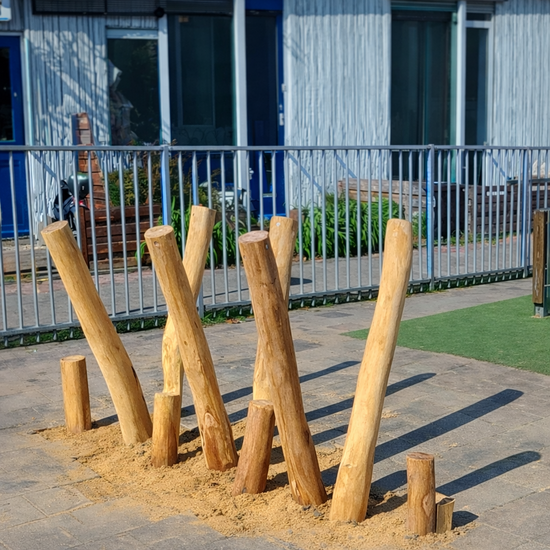 B-Play Robinia Stelten Schuin (6 Stuks) Openbaar - Module 1