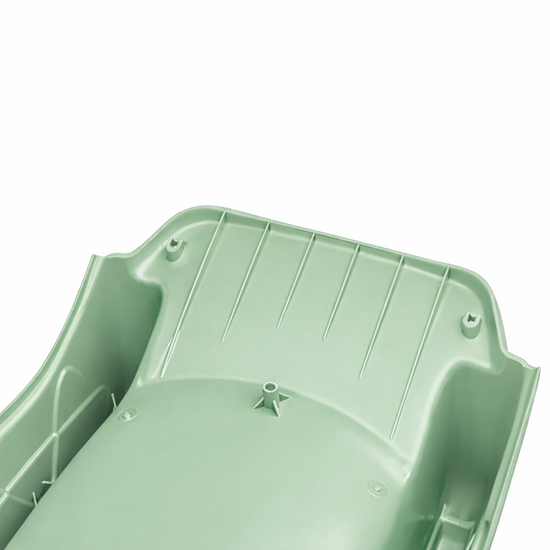 wateraansluiting van Vrijstaande Ladder Zwart inclusief Tweeb Glijbaan Pastel Groen Platformhoogte 90 cm