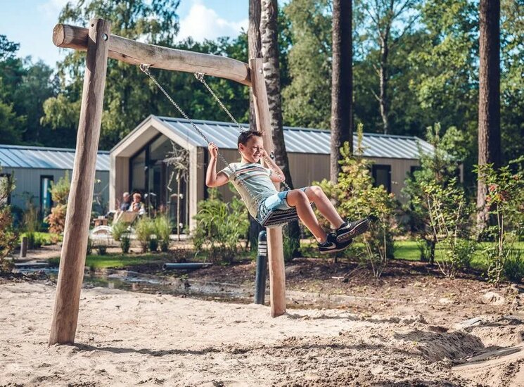 Sfeerfoto Robinia Houten Portaal Schommel 2 Haken