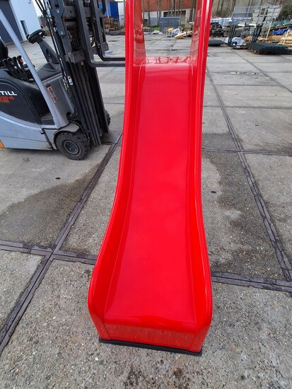 Polyester Glijbaan voor platformhoogte 120 cm Openbaar Gebruik Licht Beschadigd