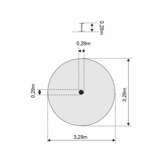 vrije ruimte van Twister Disc &Oslash;29 cm