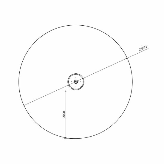 valruimte van Twister &Oslash;67 cm met Paal