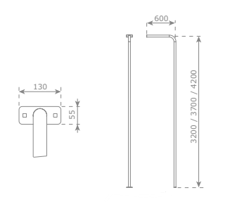 Afmetingen glijpaal 420 cm