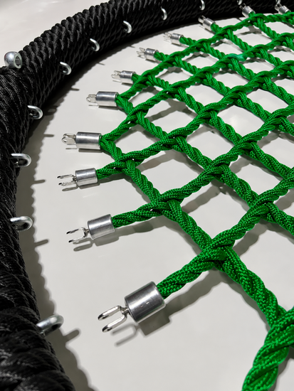 onkoppelbaar net van Nestschommel Zwart/Groen Eco-Design Openbaar &Oslash;100cm