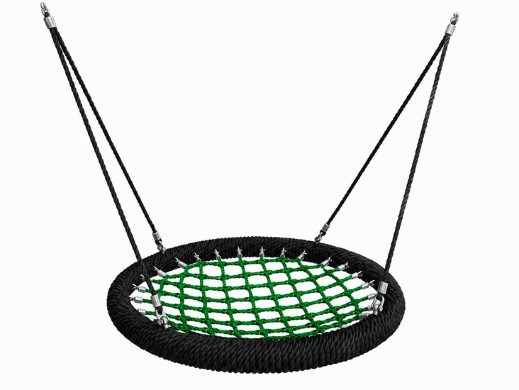 Nestschommel Zwart/Groen Eco-Design Openbaar &Oslash;100cm