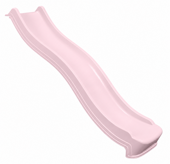 Losse glijbaan *Pastel Roze** 220 cm voor Platformhoogte 115 -125 cm
