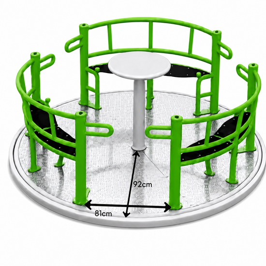 Openbare speelplaats Carrousel voor Rolstoel Pontiac 3 &Oslash;240 cm in het groen