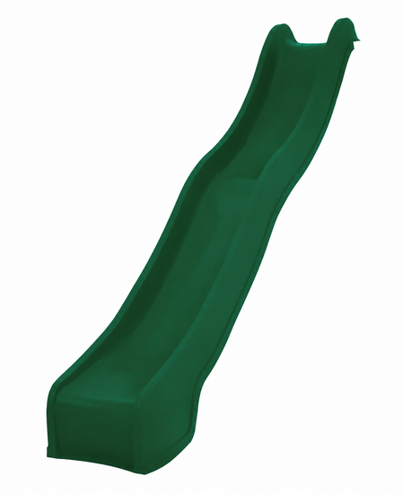 Kunststof Aanbouwglijbaan - Platformhoogte 135 t/m 150 cm - Donkergroen