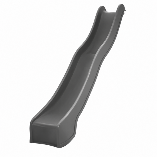 Losse glijbaan Platformhoogte 135 cm t/m 150 cm Antraciet Grijs