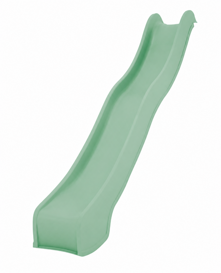 Losse glijbaan Pastel Groen 300 cm voor Platformhoogte 135 -150 cm