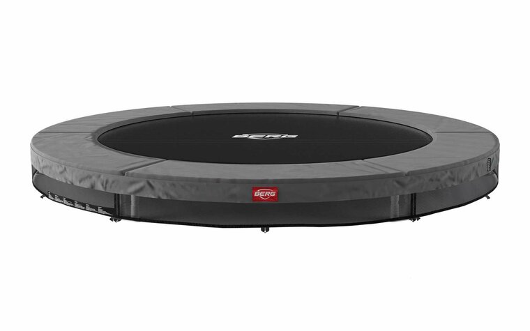 BERG SPORTS Favorit InGround Trampoline - 270 cm - Antraciet Grijs