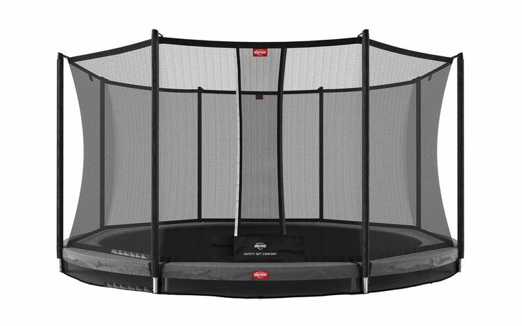 BERG Favorit InGround Trampoline - 380 cm - Safety Net Comfort - Antraciet Grijs