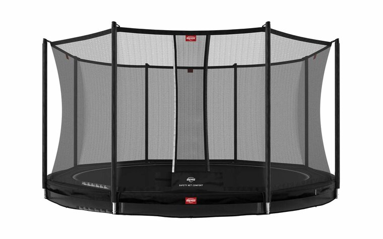 BERG Favorit InGround Trampoline - 380 cm - Safety Net Comfort - Zwart