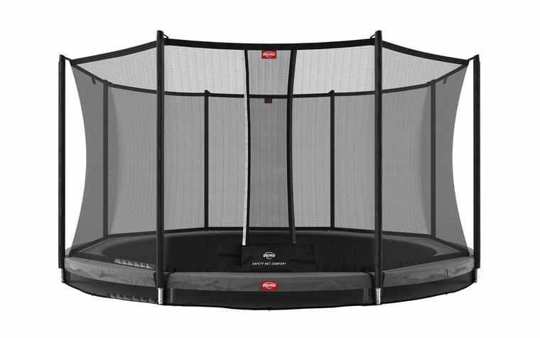 BERG Favorit InGround Trampoline - 430 cm - Safety Net Comfort - Antraciet Grijs