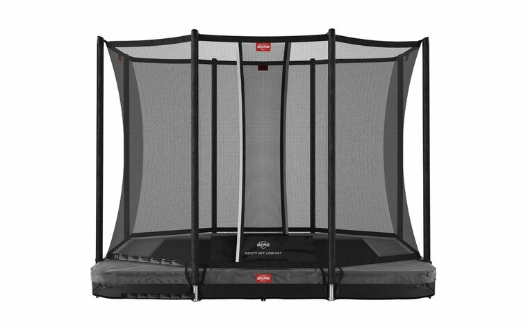 BERG Ultim Favorit InGround Trampoline - 280 x 190 cm - Safety Net Comfort - Antraciet Grijs