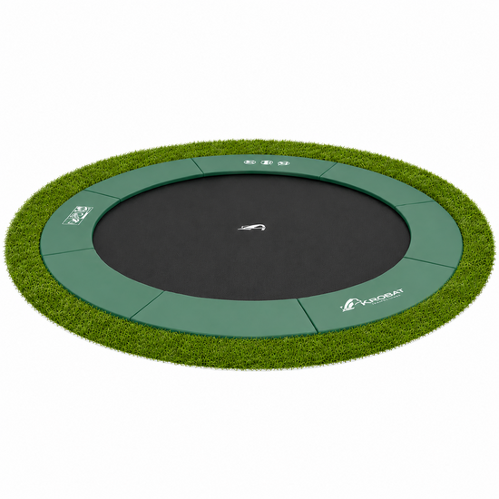 Akrobat Trampoline Orbit Flat To The Ground 244cm Groen