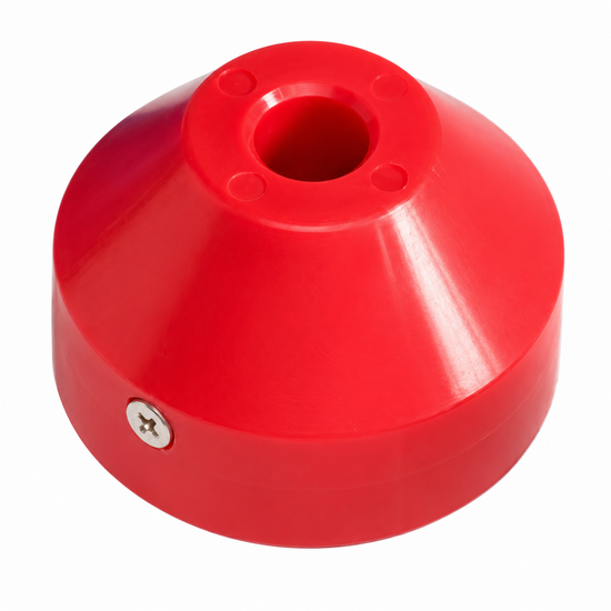 Klimknopen - PP Kunststof - Rood - Geschikt voor &Oslash;16 mm gewapend touw