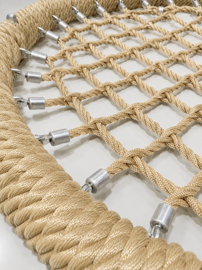 net van Nestschommel Beige/Beige Eco-design Openbaar &Oslash;100cm Beige Ophanging