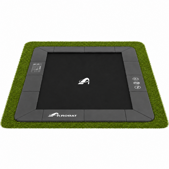 Akrobat Trampoline Primus Flat To The Ground 430x305 cm Antraciet 
