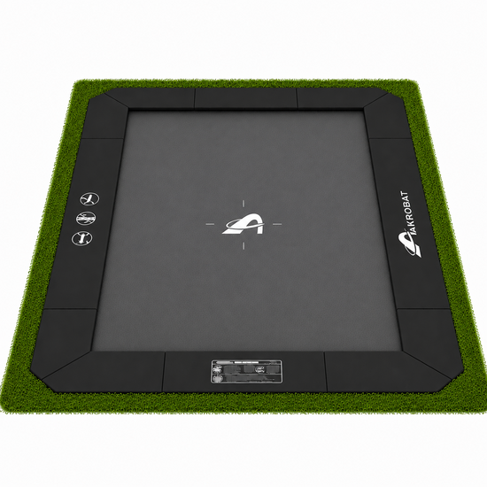 Akrobat Trampoline Primus PLUSFlat To The Ground 520x305 cm Zwart 
