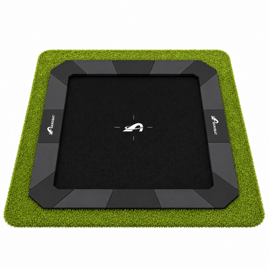 Akrobat Trampoline XCITYX Flat To The Ground 430x305 Antraciet