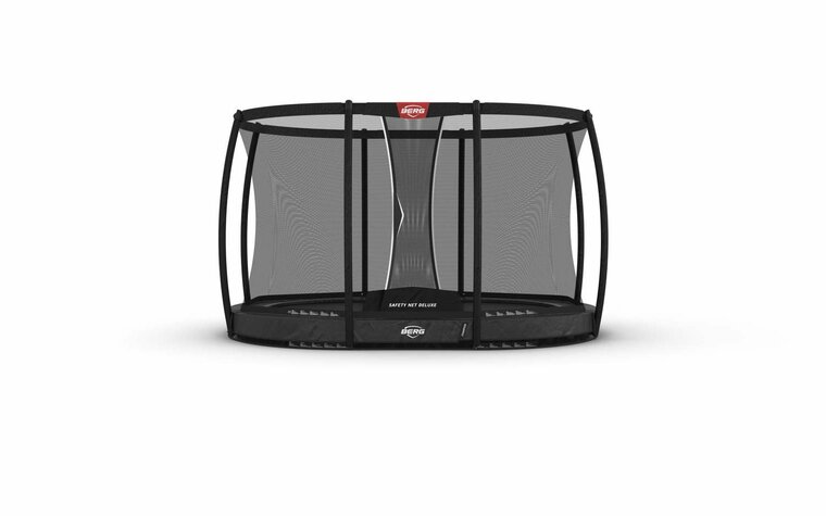 BERG Grand Champion InGround Trampoline - 350 x 250 cm - Safety Net Deluxe - Antraciet Grijs