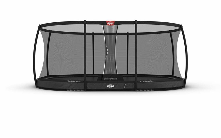 BERG Grand Champion InGround Trampoline - 520 x 345 cm - Safety Net Deluxe - Antraciet Grijs