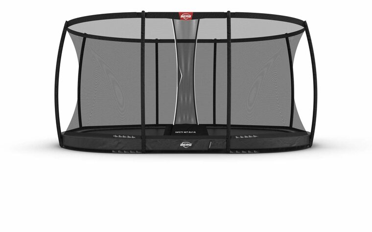 BERG Grand Champion InGround Trampoline - 520 x 345 cm - Safety Net DLX XL - Antraciet Grijs