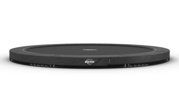 BERG SPORTS Elite InGround Trampoline - 430 cm - Antraciet Grijs - Professioneel