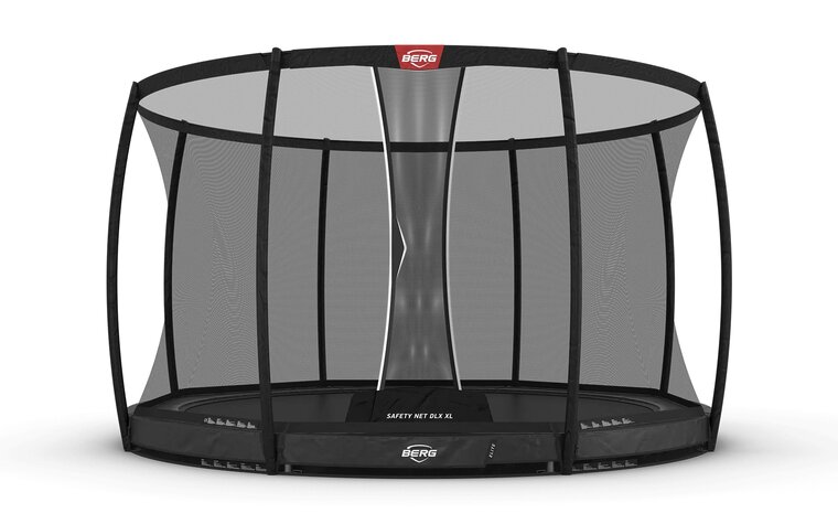 BERG Elite InGround Trampoline - 430 cm - Safety Net DLX XL - Antraciet - Professioneel