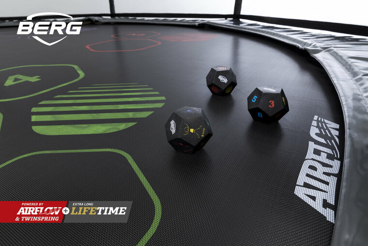 Spelballen levels trampoline berg