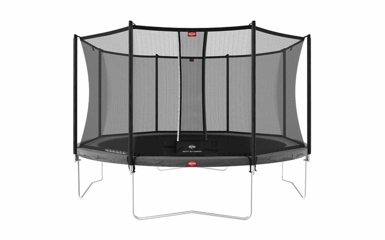BERG Favorit Regular Trampoline - 430 cm - Safety Net Comfort - Antraciet Grijs