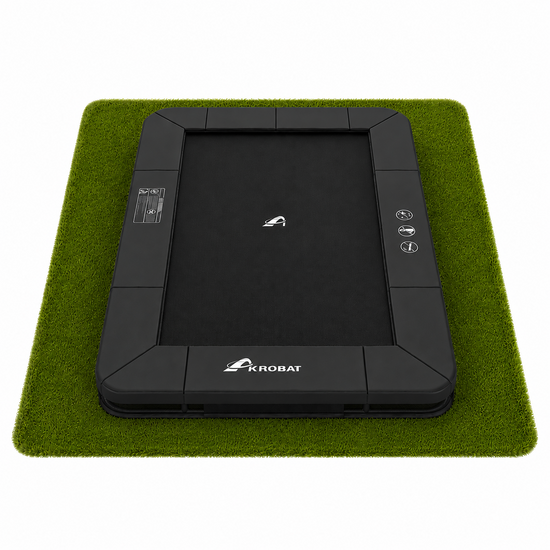 Akrobat Trampoline Orbit Inground Rechthoek 335x244 cm Zwart / Zwart