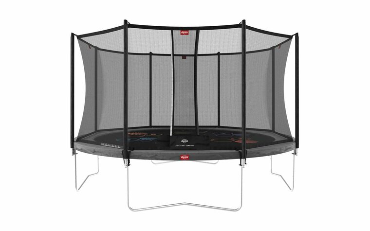 BERG Favorit Levels Regular Trampoline - 430 cm - Safety Net Comfort - Antraciet Grijs