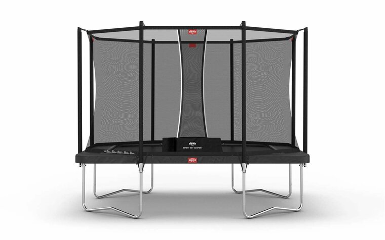 BERG Ultim Favorit Regular Trampoline - 330 x 220 cm - Safety Net Comfort - Antraciet Grijs