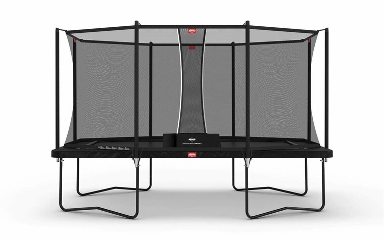 BERG Ultim Favorit Regular Trampoline - 410 x 250 cm - Safety Net Comfort - Zwart