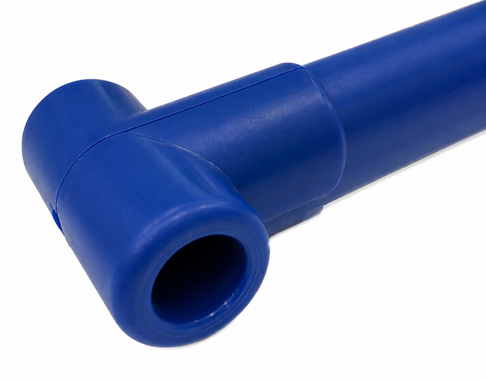 onderkant van Kunststof Sport - Blauw - Touwladder - Geschikt voor &Oslash;16mm gewapend touw