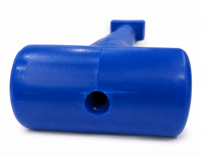 zijkant met schroefgat van Kunststof Sport - Blauw - Touwladder - Geschikt voor &Oslash;16mm gewapend touw