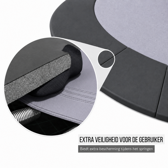 Los Randkussen Akrobat Primus Flatground 365 cm Zwart 